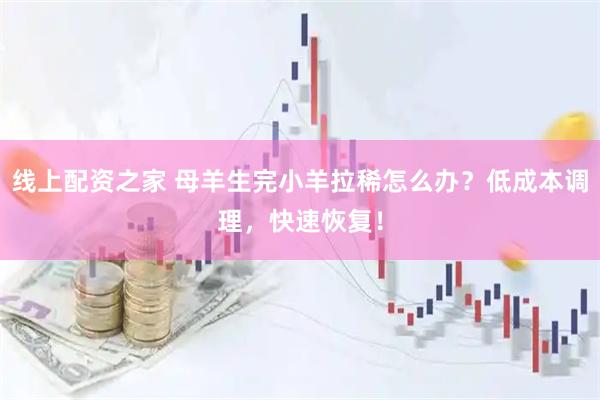 线上配资之家 母羊生完小羊拉稀怎么办？低成本调理，快速恢复！